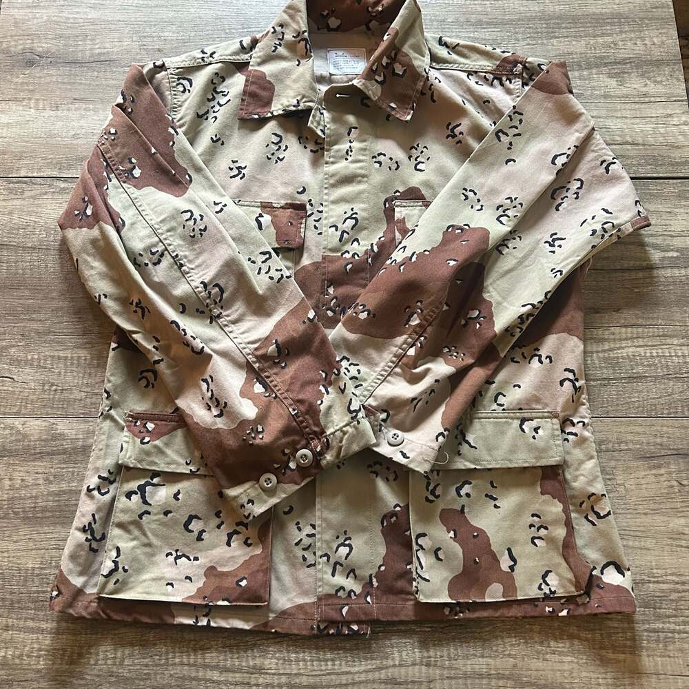 US Military Desert Camo BDU Combat Jacket Medium Short E4